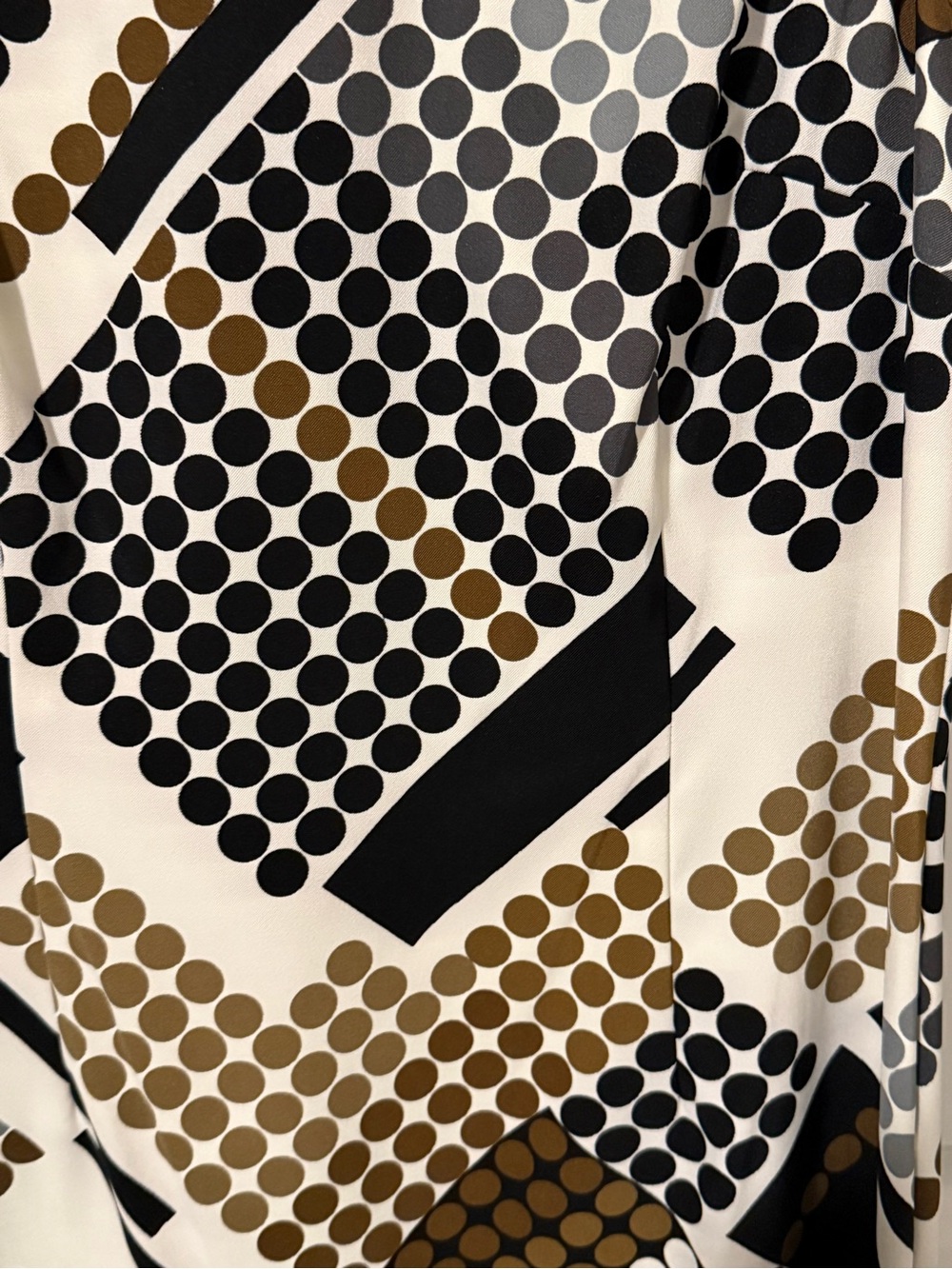 dressbarn Geometric Mini Dress in Black, White & Brown - Picture 2 of 5
